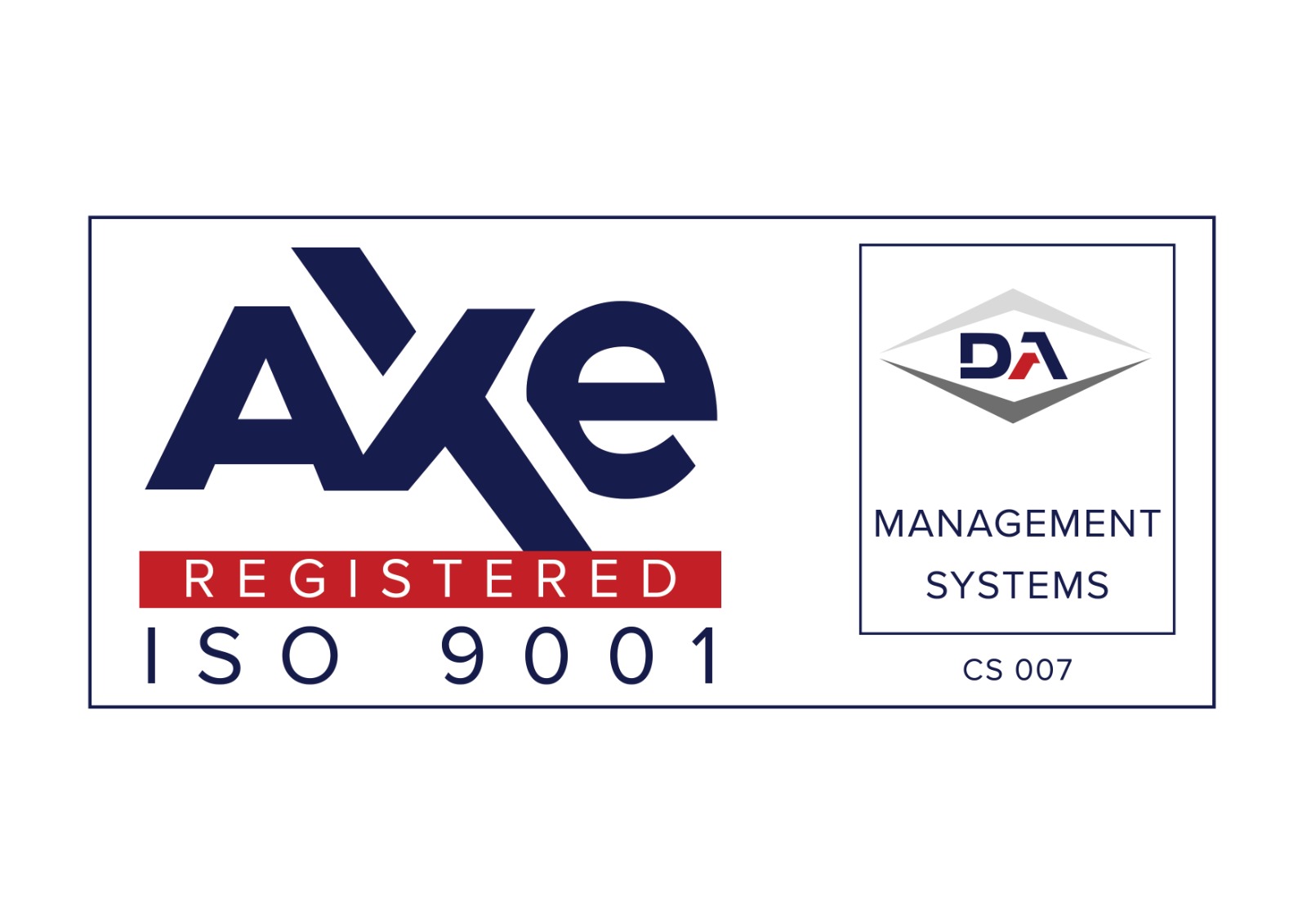 AXE Registered ISO 9001